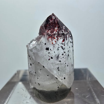 Harlekin Phantom Quarz Spitze Streep Mine Goboboseb Namibia 20*12*8mm