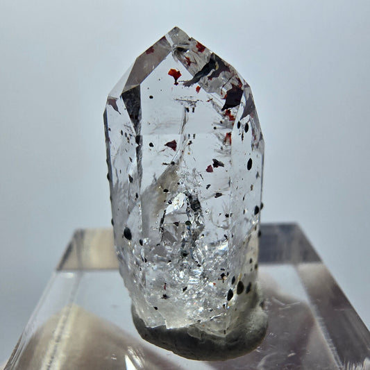 Harlekin Phantom Quarz Spitze Streep Mine Goboboseb Namibia 23*13*10mm