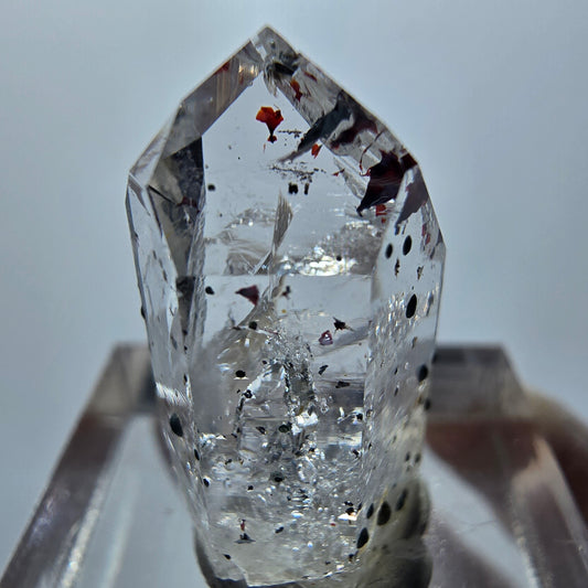 Harlekin Phantom Quarz Spitze Streep Mine Goboboseb Namibia 23*13*10mm