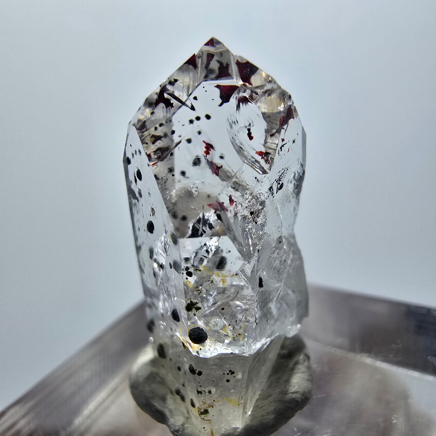 Harlekin Phantom Quarz Spitze Streep Mine Goboboseb Namibia 23*13*10mm