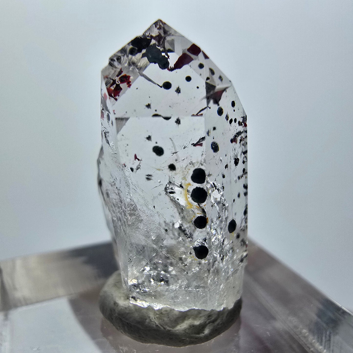 Harlekin Phantom Quarz Spitze Streep Mine Goboboseb Namibia 23*13*10mm