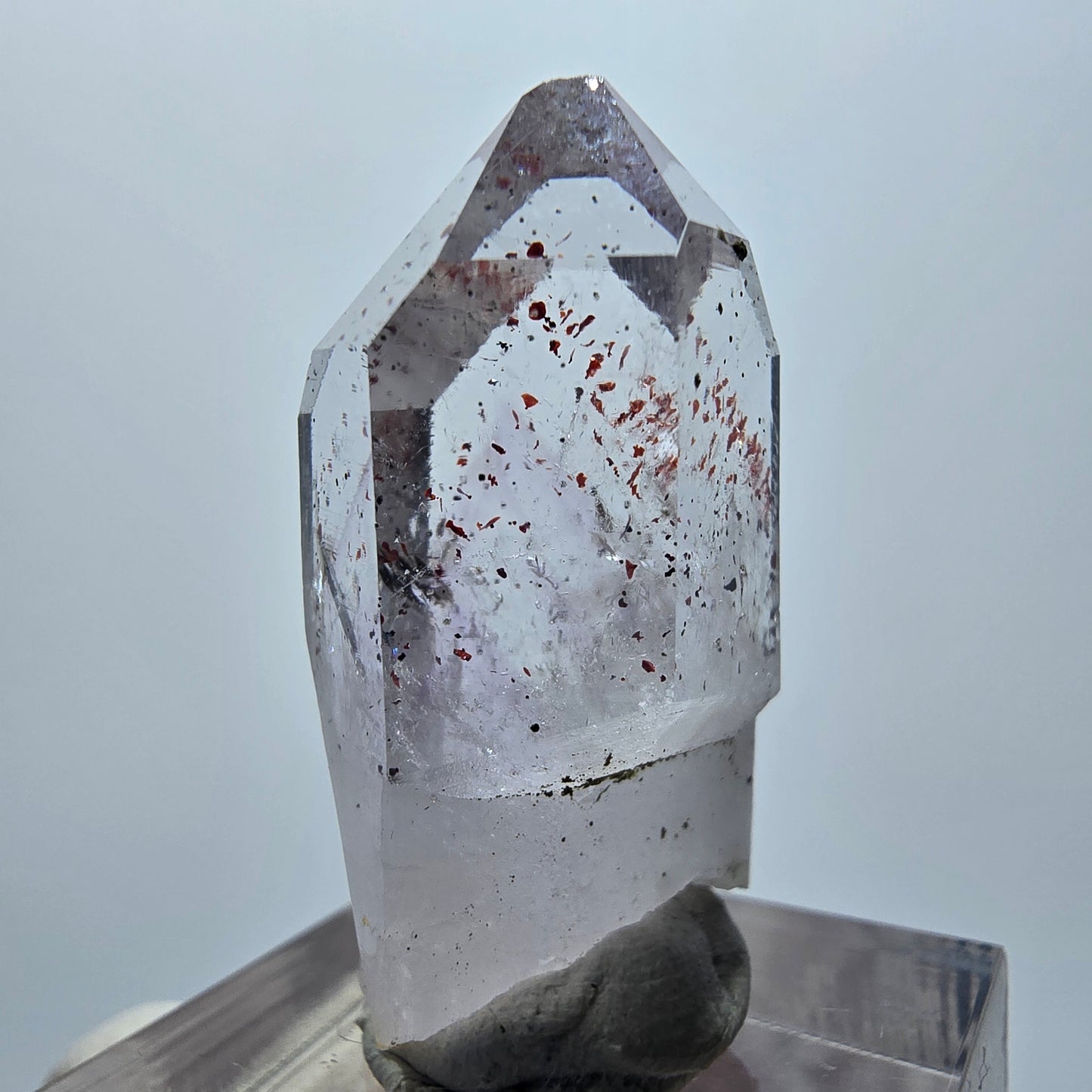 Harlekin Phantom Amethyst mit Epidot Streep Mine Goboboseb Namibia 35*17*14mm