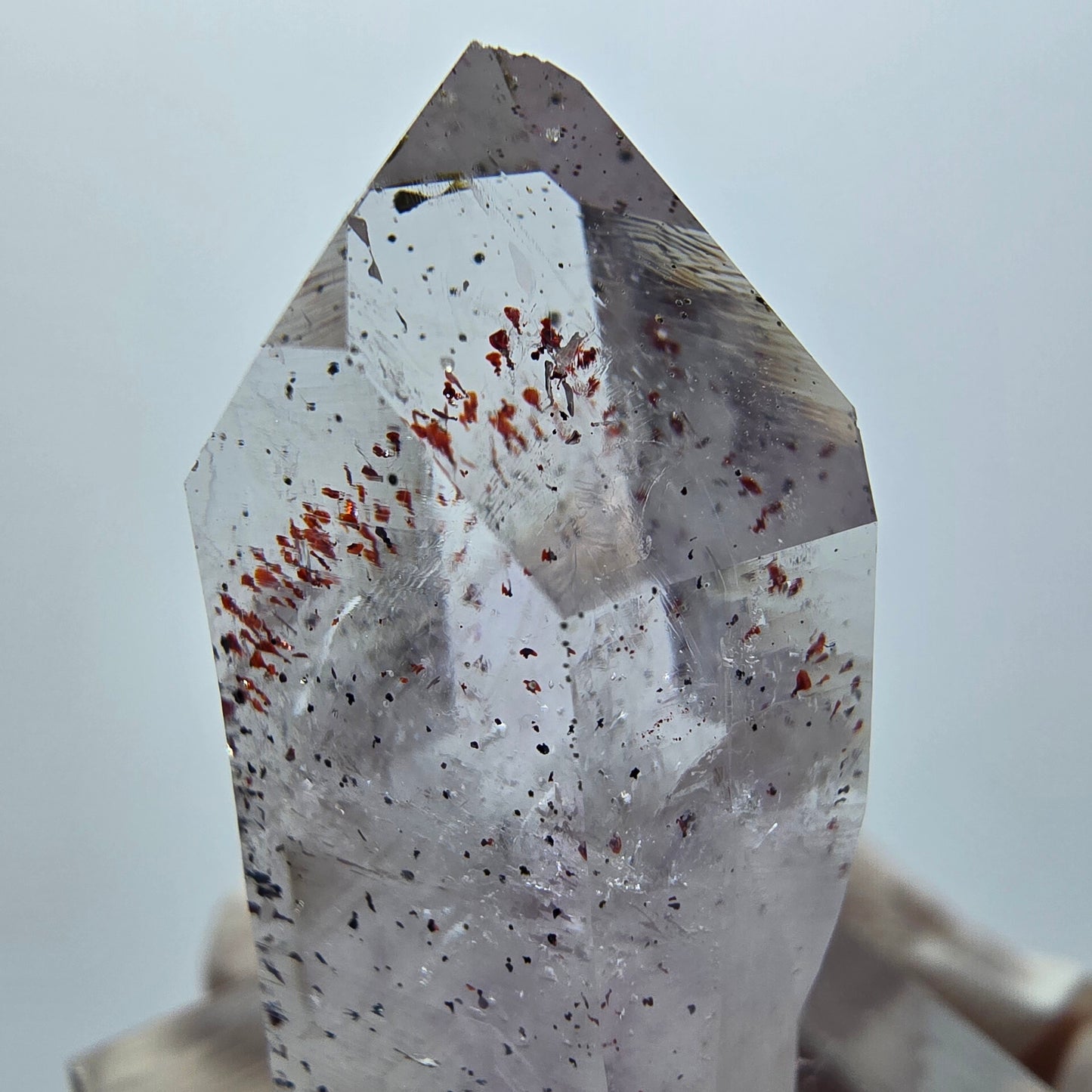 Harlekin Phantom Amethyst mit Epidot Streep Mine Goboboseb Namibia 35*17*14mm