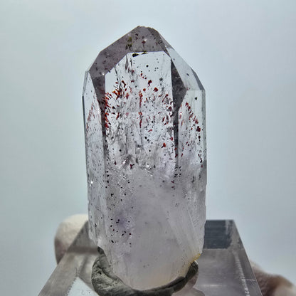 Harlekin Phantom Amethyst mit Epidot Streep Mine Goboboseb Namibia 35*17*14mm