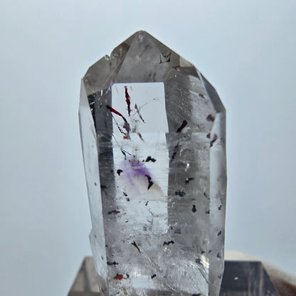 Harlekin Phantom Amethyst mit Epidot Streep Mine Goboboseb Namibia 32*16*11mm