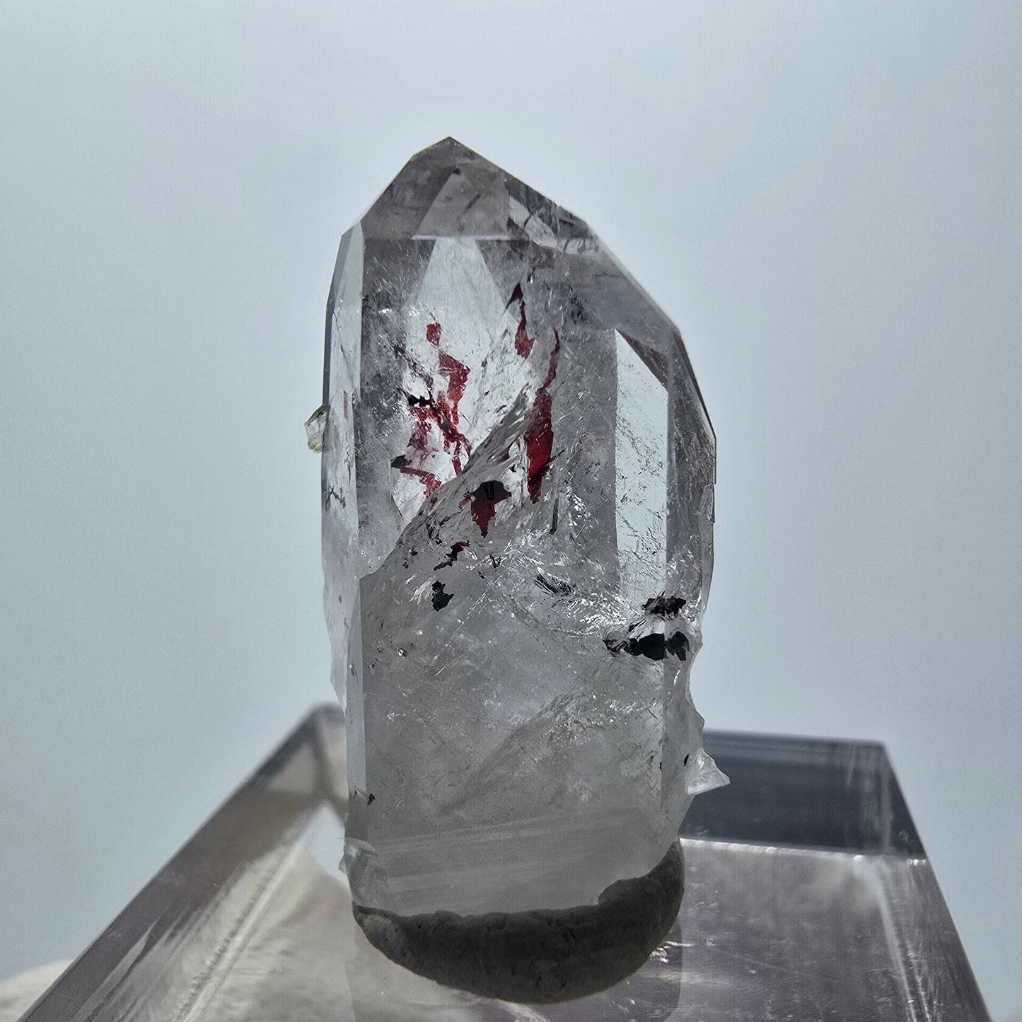 Harlekin Phantom Quarz Spitze Streep Mine Goboboseb Namibia 27*14*8mm