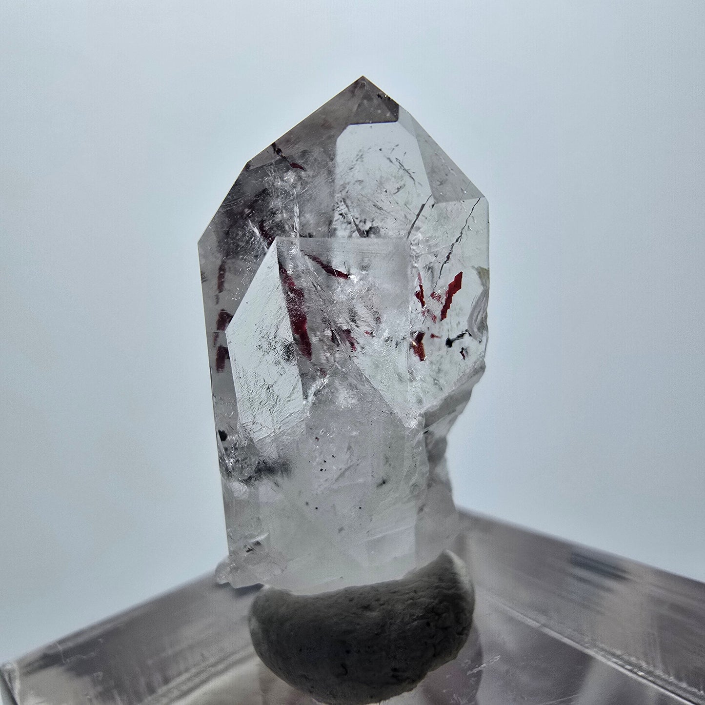 Harlekin Phantom Quarz Spitze Streep Mine Goboboseb Namibia 27*14*8mm