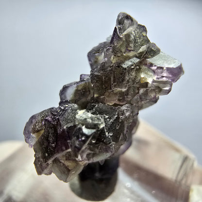 Seltene Phantom Fluorit Würfel Stufe, lila grün gelb Erongo, Namibia 24*20*10mm