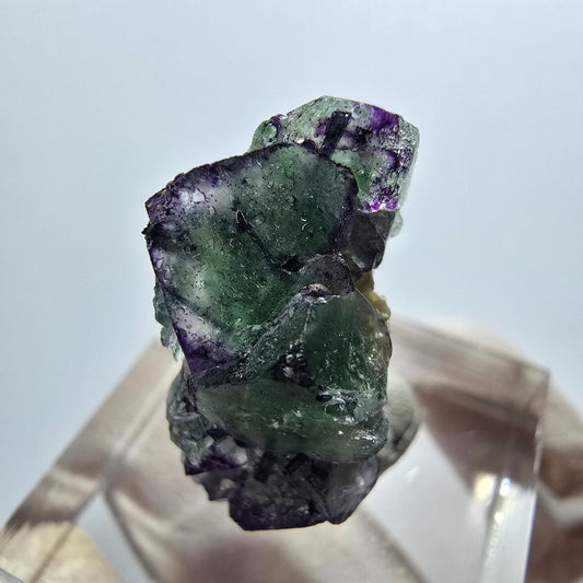 Rare phantom fluorite, zonal, schorl tourmaline, muscovite specimen Erongo, Namibia 24*13*11mm 