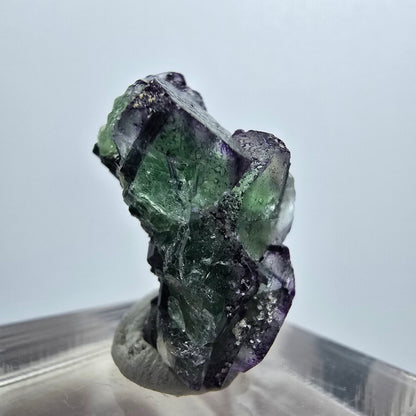 Rare phantom fluorite, zonal, schorl tourmaline, muscovite specimen Erongo, Namibia 24*13*11mm 