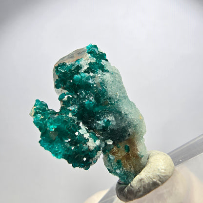 Seltene Dioptas xx auf Calcit XX Stufe Tsumeb Mine, Namibia 24*14*10mm