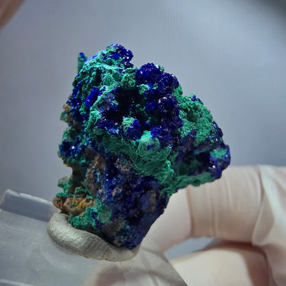 Seltene Azurit, Malachit auf Matrix Stufe Tsumeb Mine, Namibia 33*32*19mm