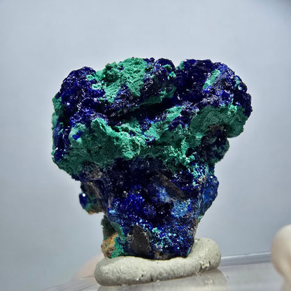 Seltene Azurit, Malachit auf Matrix Stufe Tsumeb Mine, Namibia 33*32*19mm