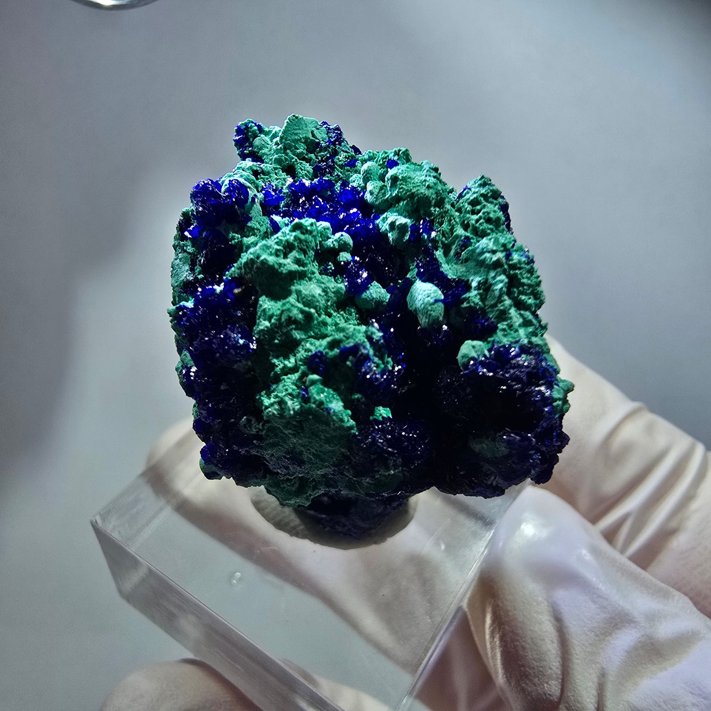 Seltene Azurit, Malachit auf Matrix Stufe Tsumeb Mine, Namibia 33*32*19mm