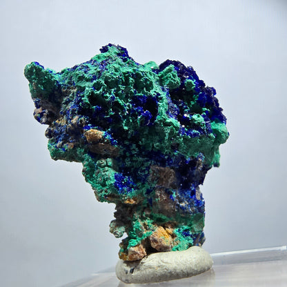 Seltene Azurit, Malachit auf Matrix Stufe Tsumeb Mine, Namibia 33*32*19mm