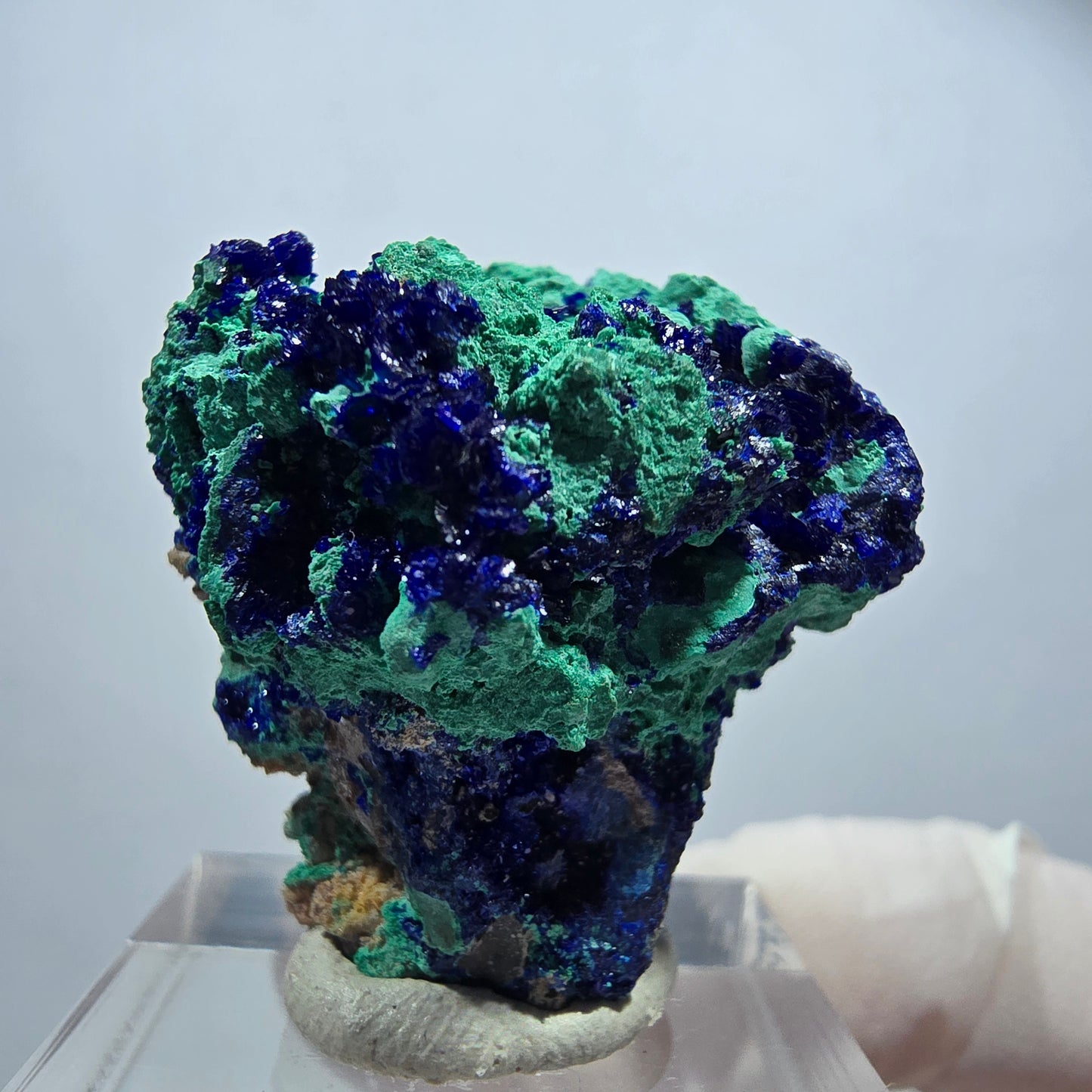 Seltene Azurit, Malachit auf Matrix Stufe Tsumeb Mine, Namibia 33*32*19mm