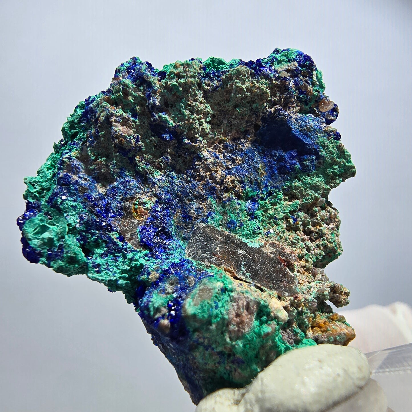 Seltene Azurit, Malachit auf Matrix Stufe Tsumeb Mine, Namibia 33*32*19mm