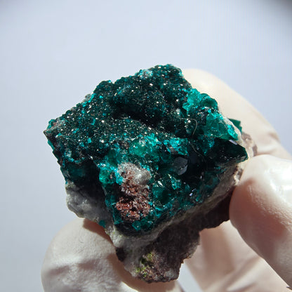 Seltene Dioptas XX, Mottramit auf Matrix Stufe Tsumeb Mine, Namibia 41*34*19mm