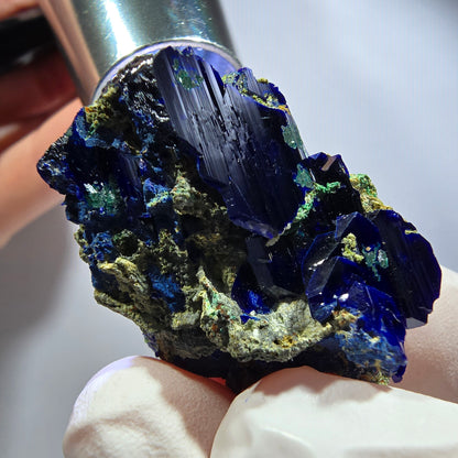 Seltene Azurit XX, Malachit Stufe Tsumeb Mine, Namibia 34*25*16mm