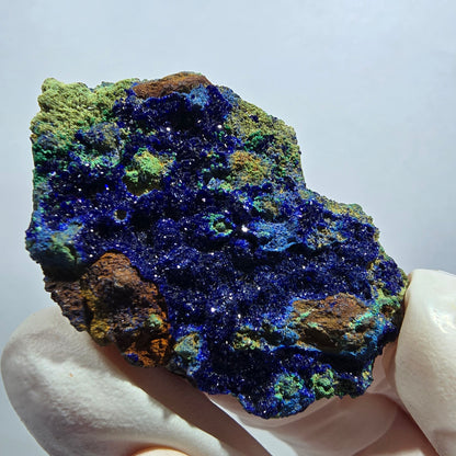 Seltene Azurit, Malachit auf Matrix Stufe Tsumeb Mine, Namibia 45*28*15mm