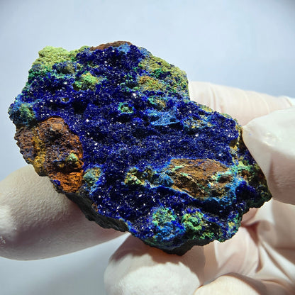 Seltene Azurit, Malachit auf Matrix Stufe Tsumeb Mine, Namibia 45*28*15mm