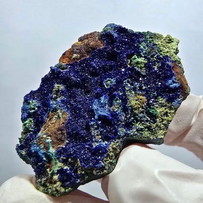 Seltene Azurit, Malachit auf Matrix Stufe Tsumeb Mine, Namibia 45*28*15mm