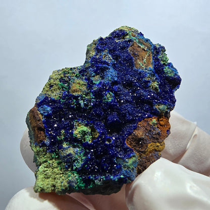 Seltene Azurit, Malachit auf Matrix Stufe Tsumeb Mine, Namibia 45*28*15mm