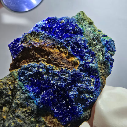 Seltene Azurit, Malachit auf Matrix Stufe Tsumeb Mine, Namibia 45*28*15mm