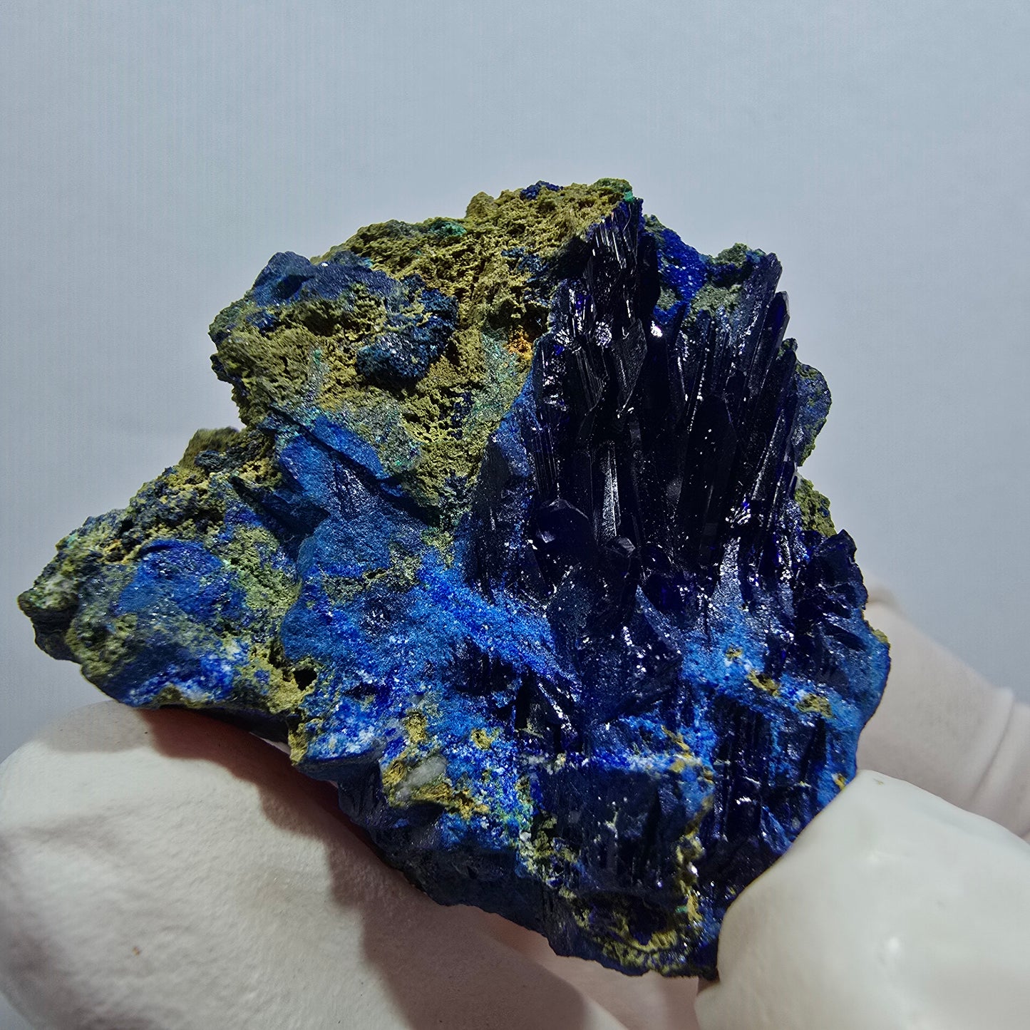 Seltene Azurit XX, Malachit Stufe Tsumeb Mine, Namibia 33*31*23mm