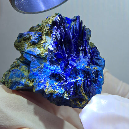 Seltene Azurit XX, Malachit Stufe Tsumeb Mine, Namibia 33*31*23mm