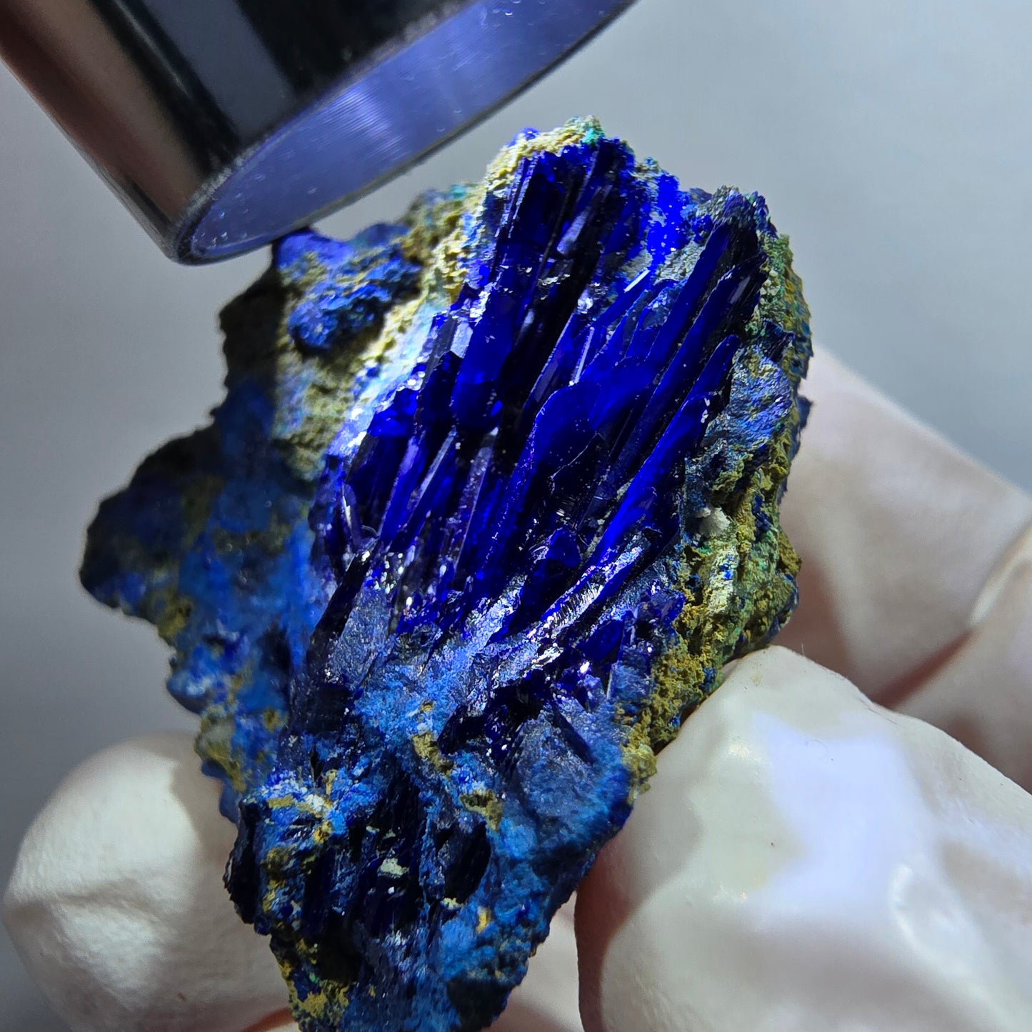 Seltene Azurit XX, Malachit Stufe Tsumeb Mine, Namibia 33*31*23mm