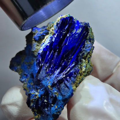 Seltene Azurit XX, Malachit Stufe Tsumeb Mine, Namibia 33*31*23mm