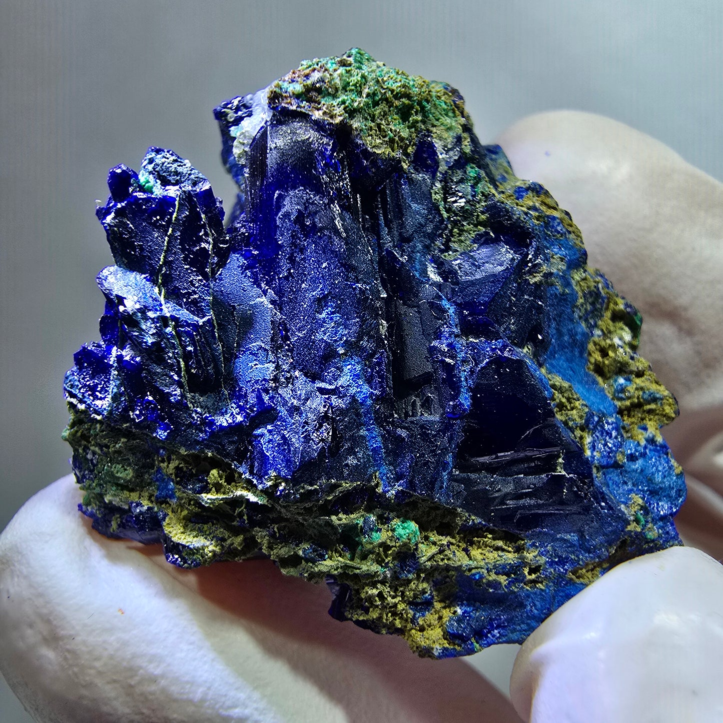 Seltene Azurit XX, Malachit Stufe Tsumeb Mine, Namibia 33*31*23mm