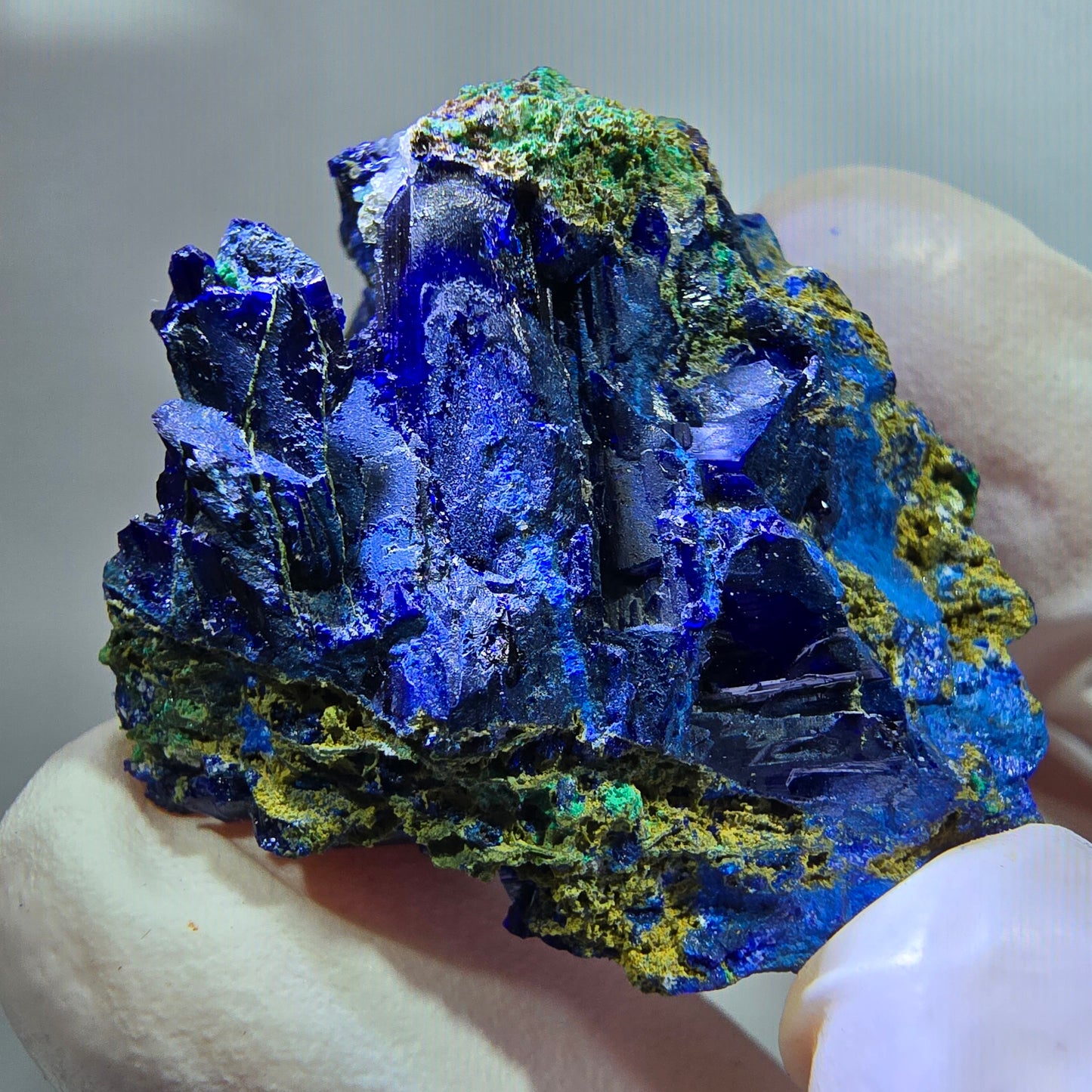 Seltene Azurit XX, Malachit Stufe Tsumeb Mine, Namibia 33*31*23mm