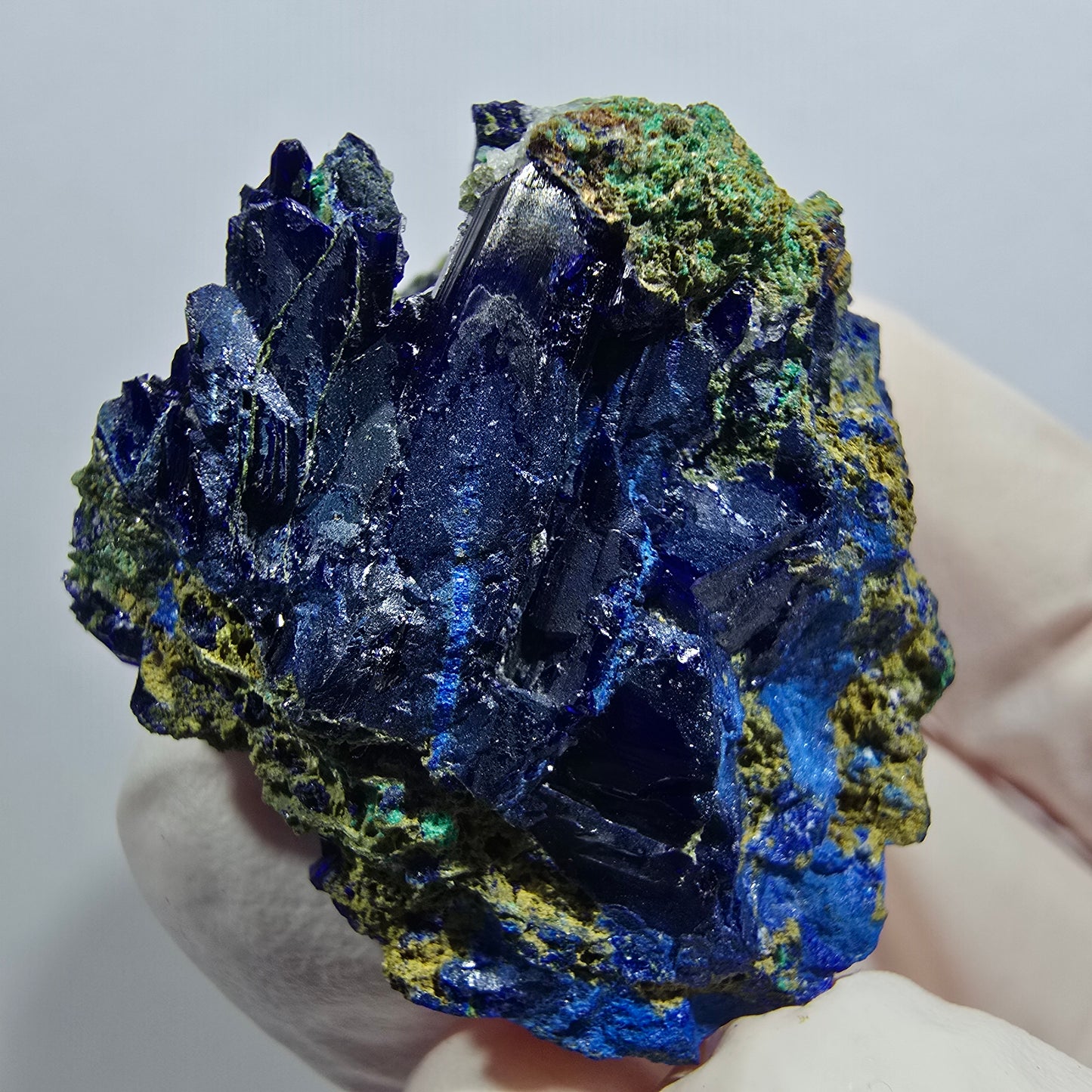 Seltene Azurit XX, Malachit Stufe Tsumeb Mine, Namibia 33*31*23mm