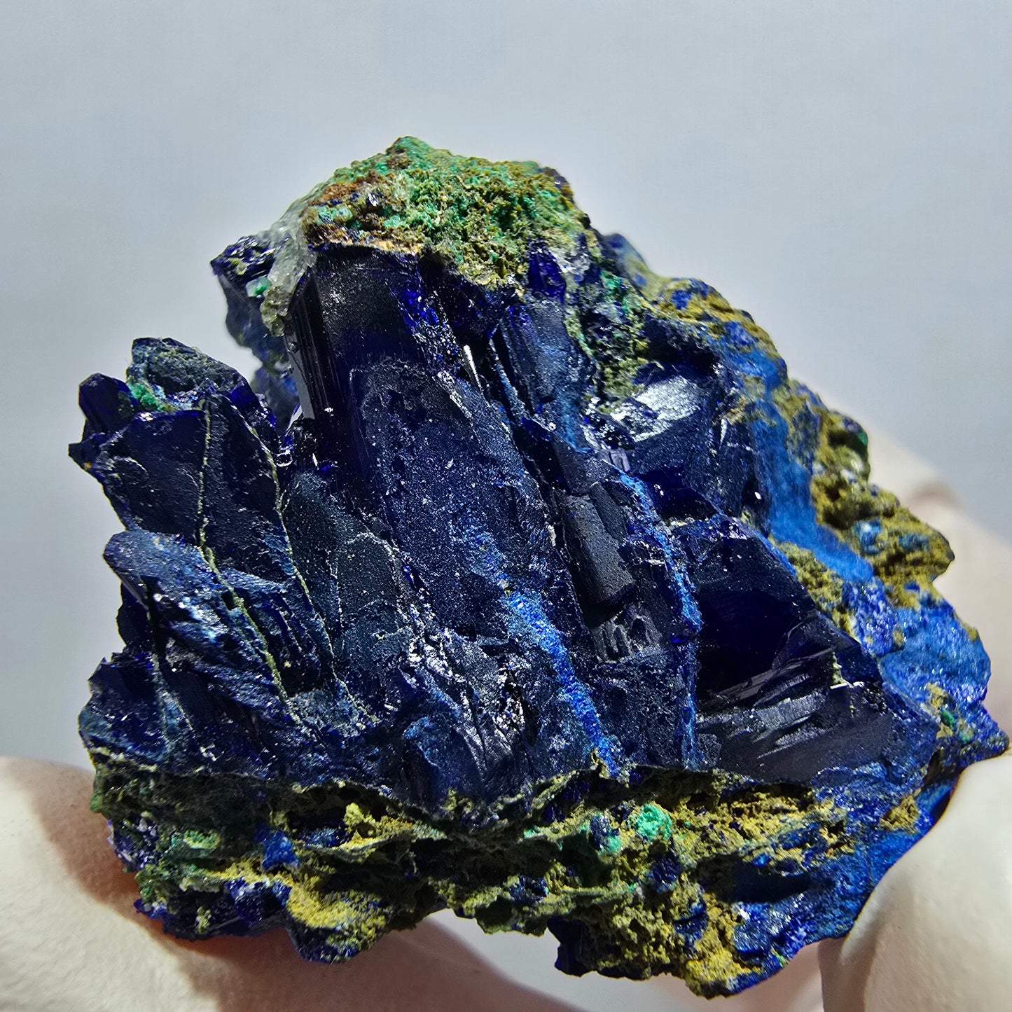 Seltene Azurit XX, Malachit Stufe Tsumeb Mine, Namibia 33*31*23mm