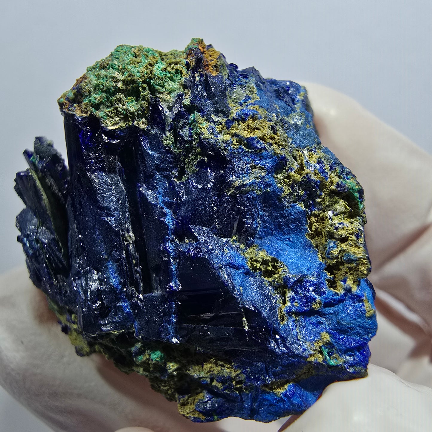Seltene Azurit XX, Malachit Stufe Tsumeb Mine, Namibia 33*31*23mm