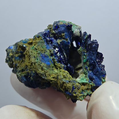 Seltene Azurit XX, Malachit Stufe Tsumeb Mine, Namibia 33*31*23mm