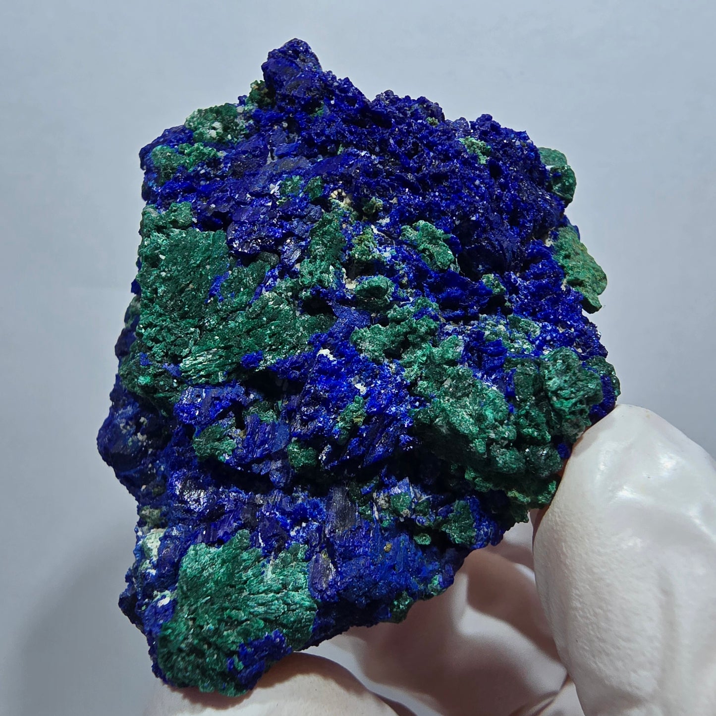 Seltene Azurit XX, Malachit Stufe Tsumeb Mine, Namibia 50*40*26mm