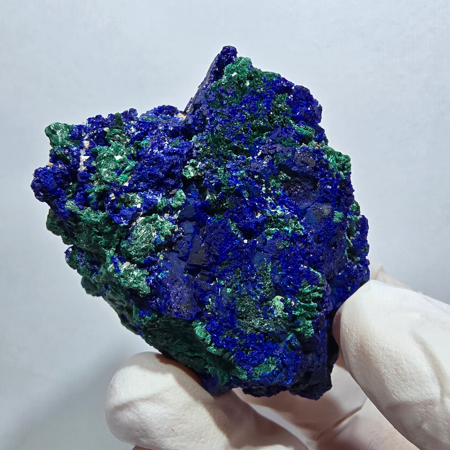 Seltene Azurit XX, Malachit Stufe Tsumeb Mine, Namibia 50*40*26mm