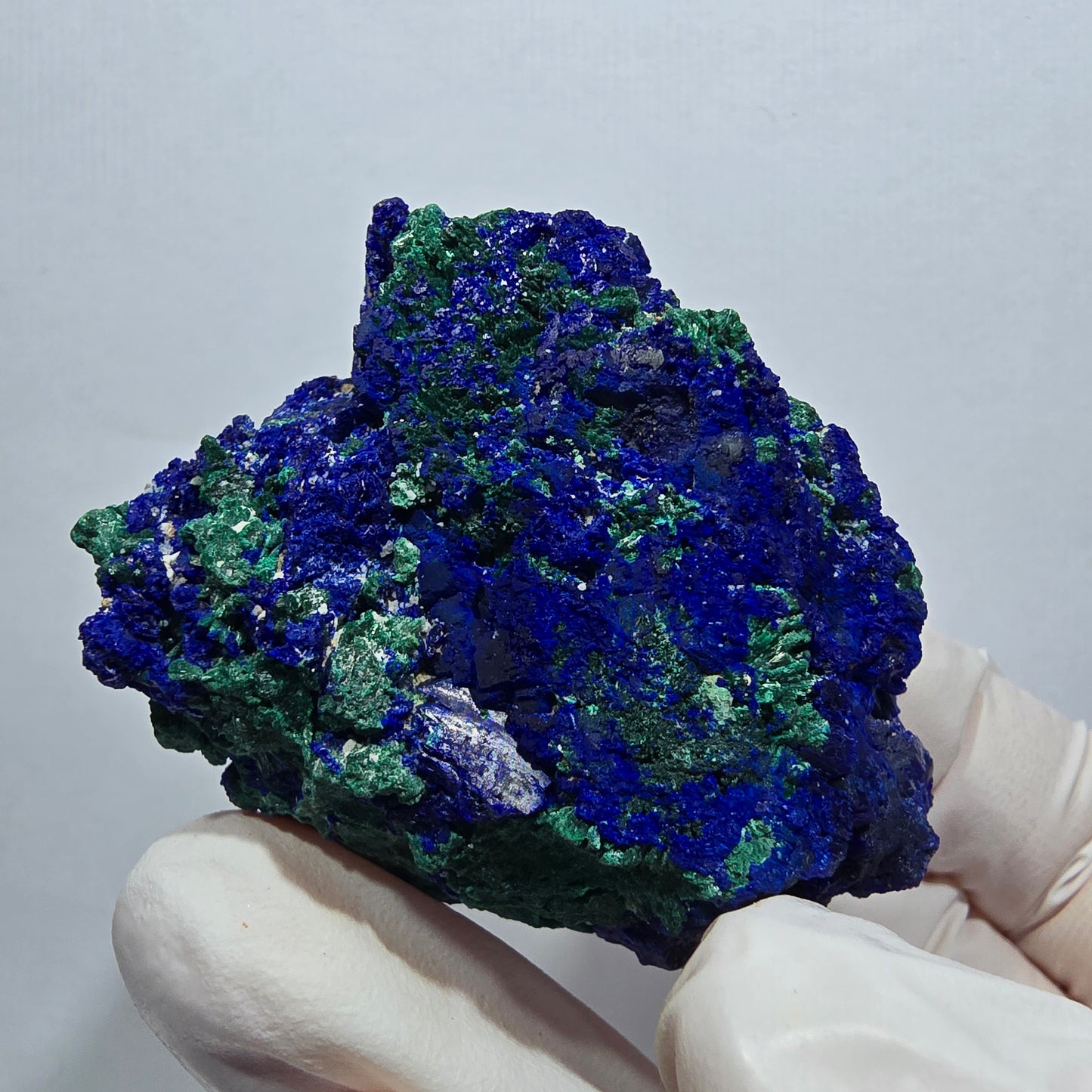 Seltene Azurit XX, Malachit Stufe Tsumeb Mine, Namibia 50*40*26mm