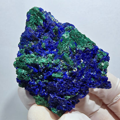 Seltene Azurit XX, Malachit Stufe Tsumeb Mine, Namibia 50*40*26mm