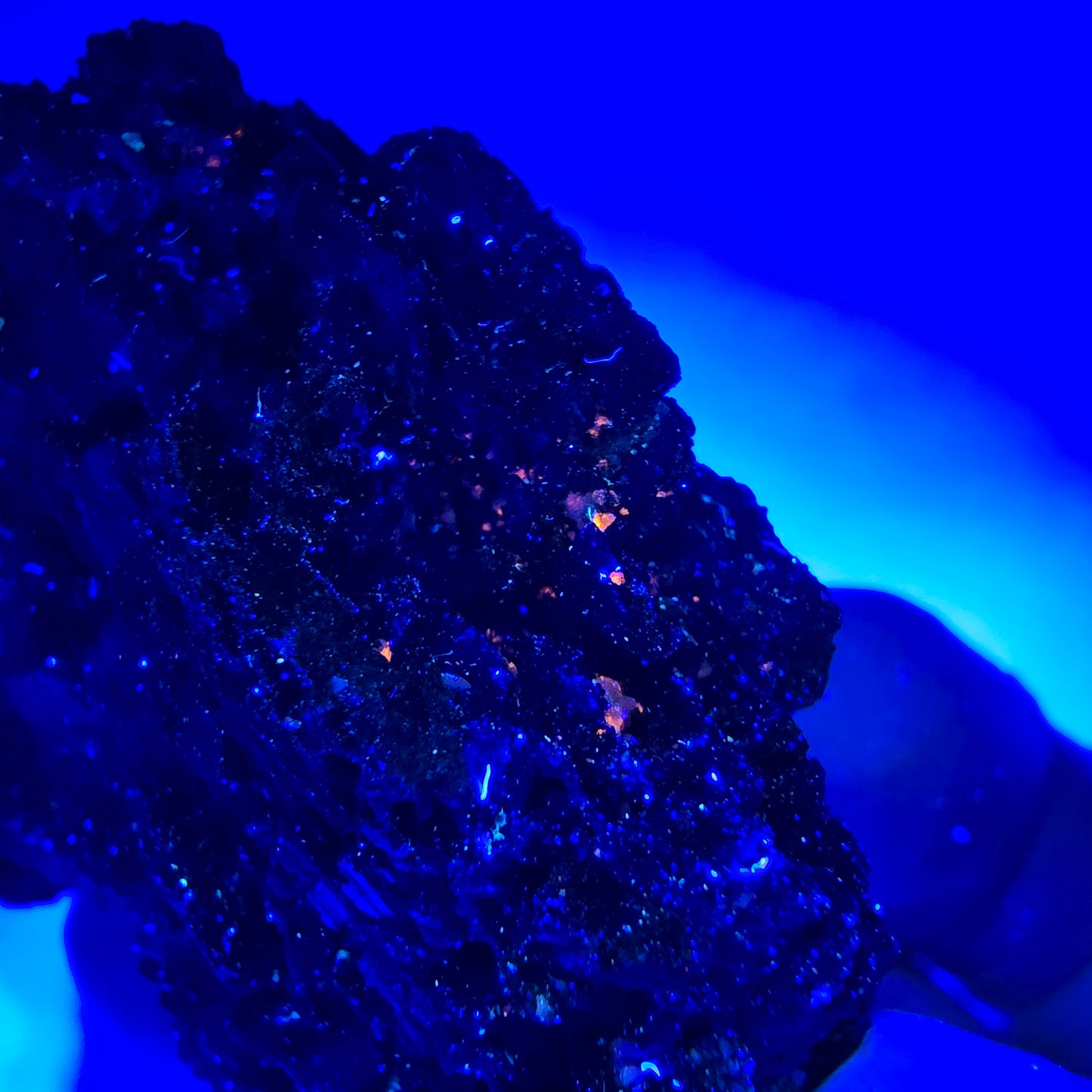 Seltene Azurit XX, Malachit Stufe Tsumeb Mine, Namibia 50*40*26mm