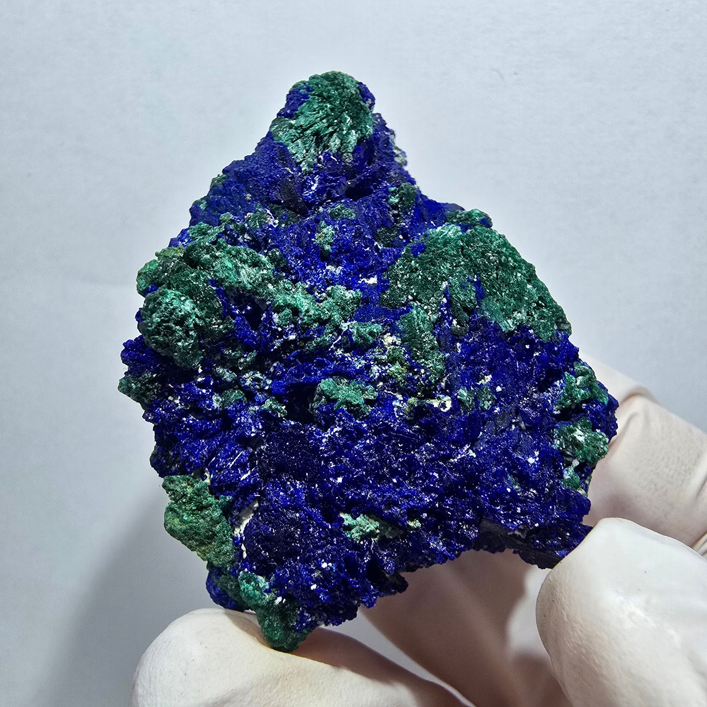 Seltene Azurit XX, Malachit Stufe Tsumeb Mine, Namibia 50*40*26mm