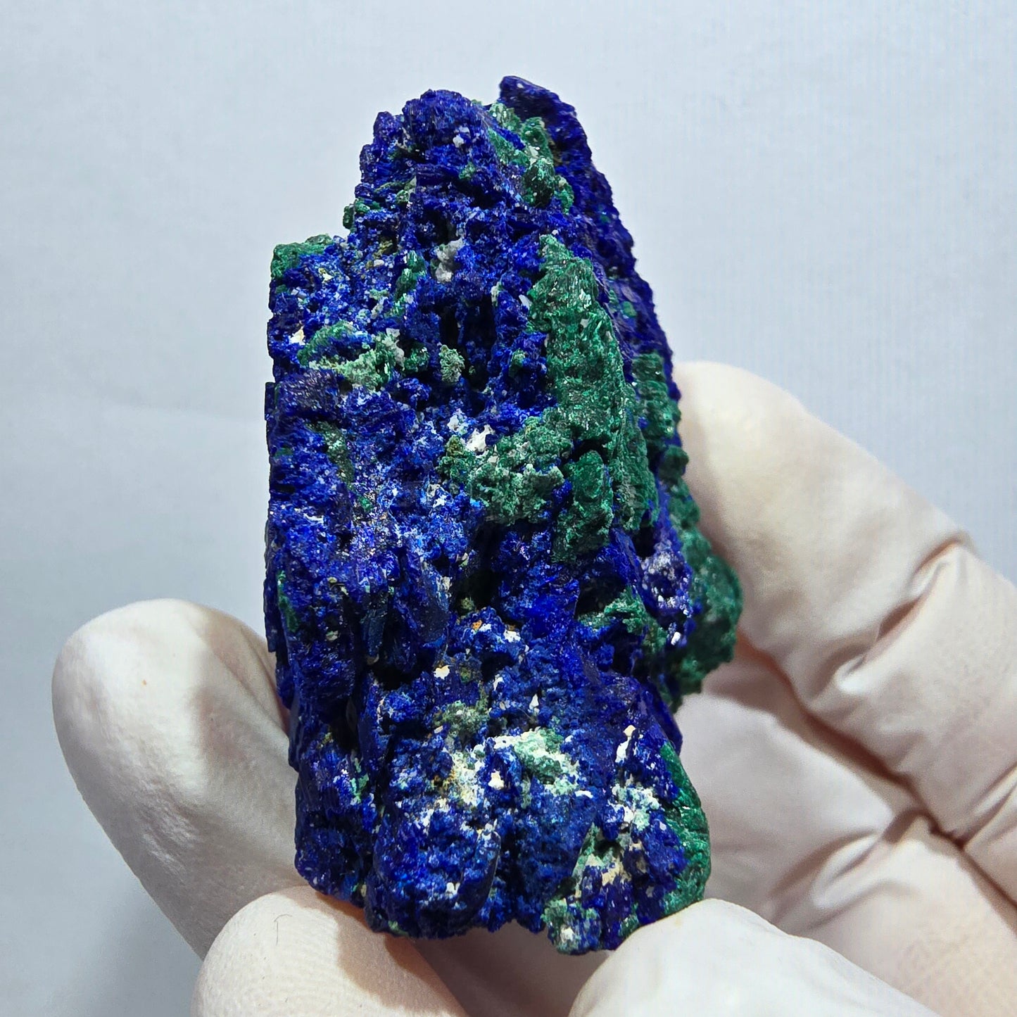 Seltene Azurit XX, Malachit Stufe Tsumeb Mine, Namibia 50*40*26mm