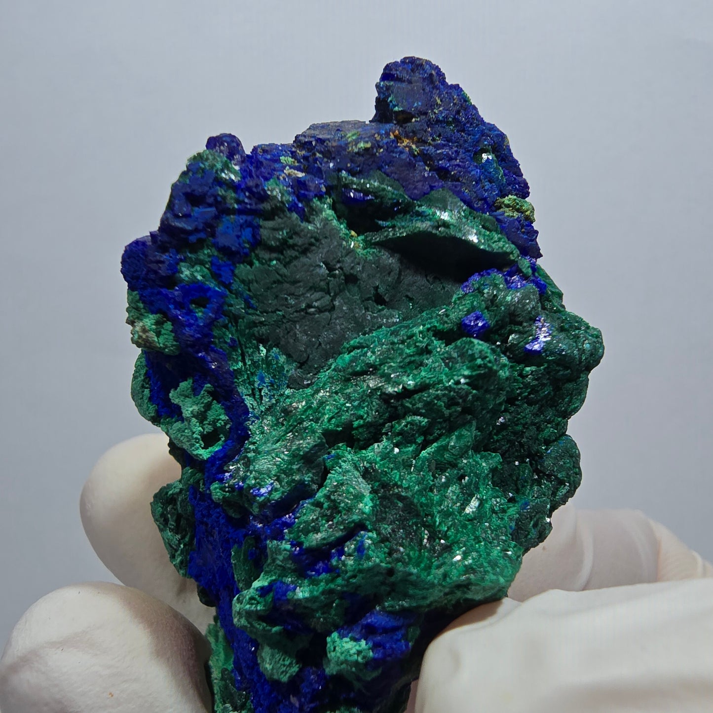 Seltene Azurit XX, Malachit Stufe Tsumeb Mine, Namibia 55*33*26mm
