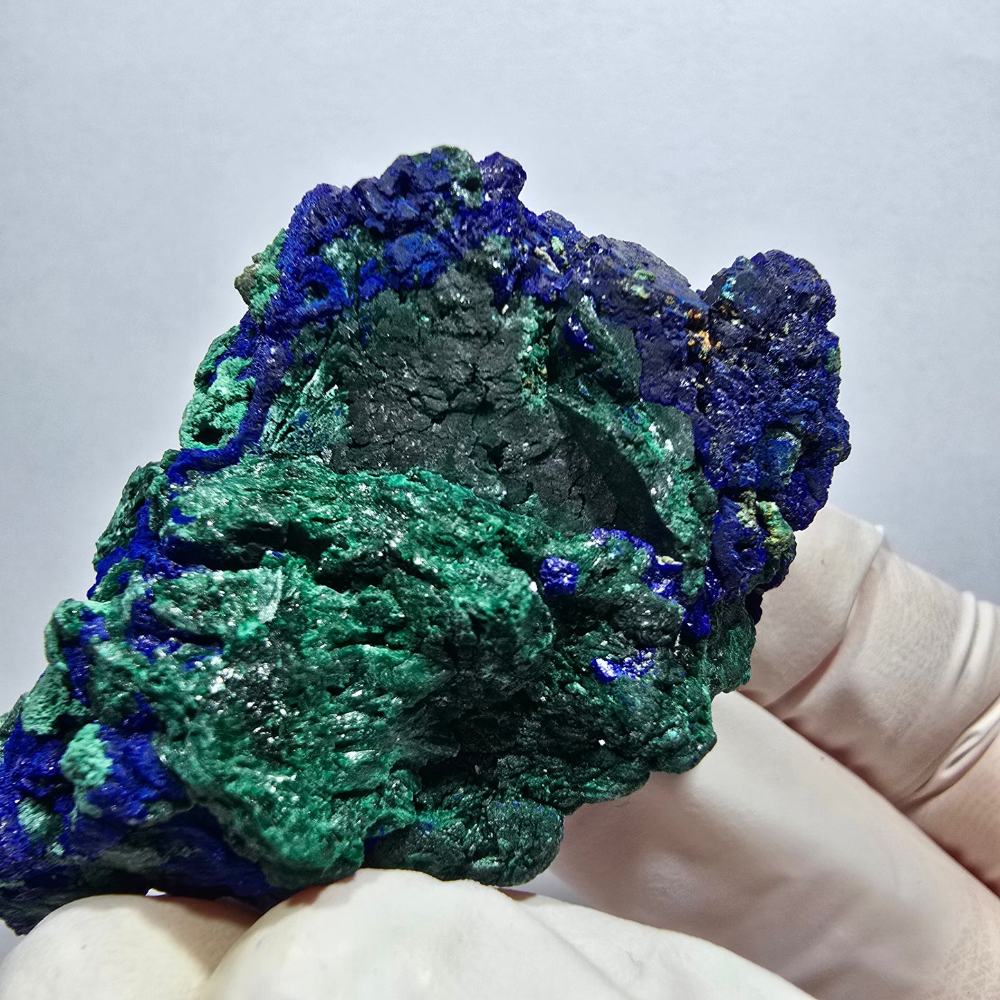 Seltene Azurit XX, Malachit Stufe Tsumeb Mine, Namibia 55*33*26mm