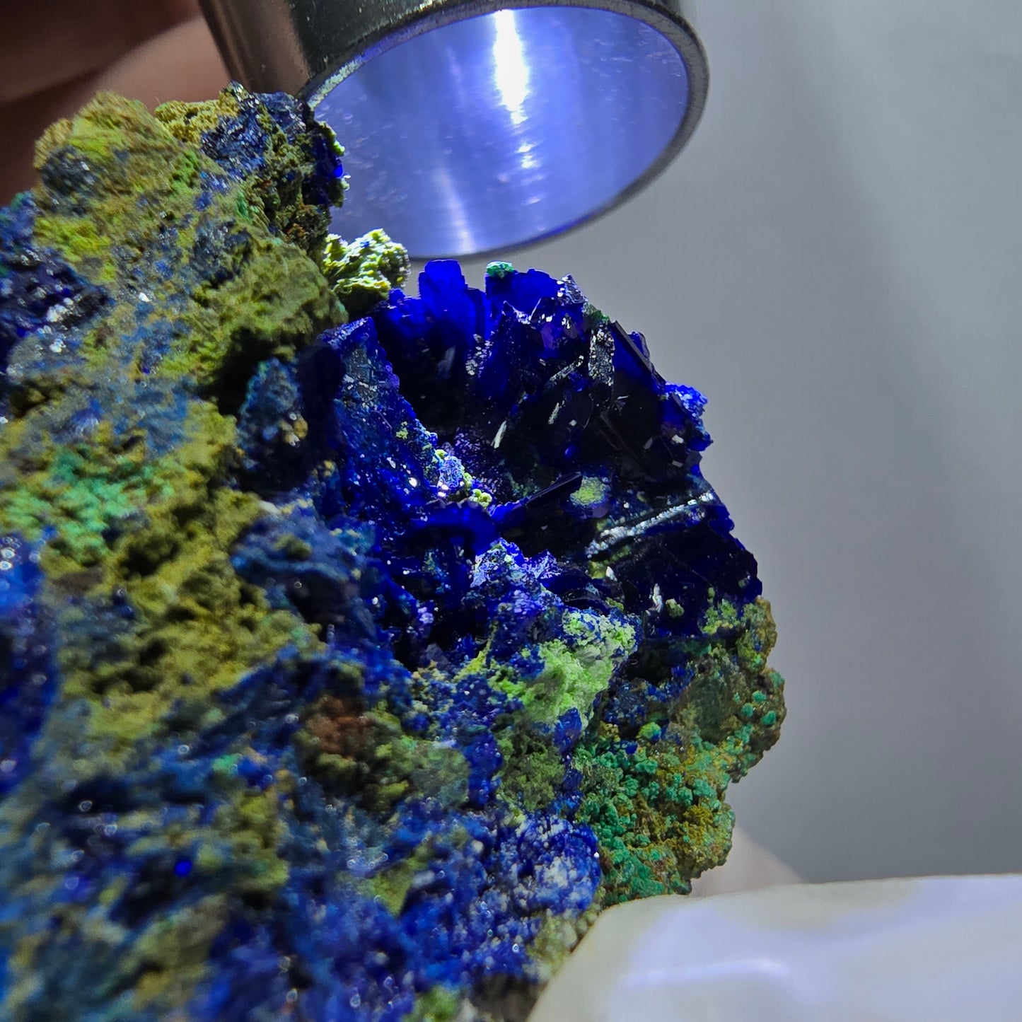 Seltene Azurit XX, Malachit Stufe Tsumeb Mine, Namibia 51*37*24mm