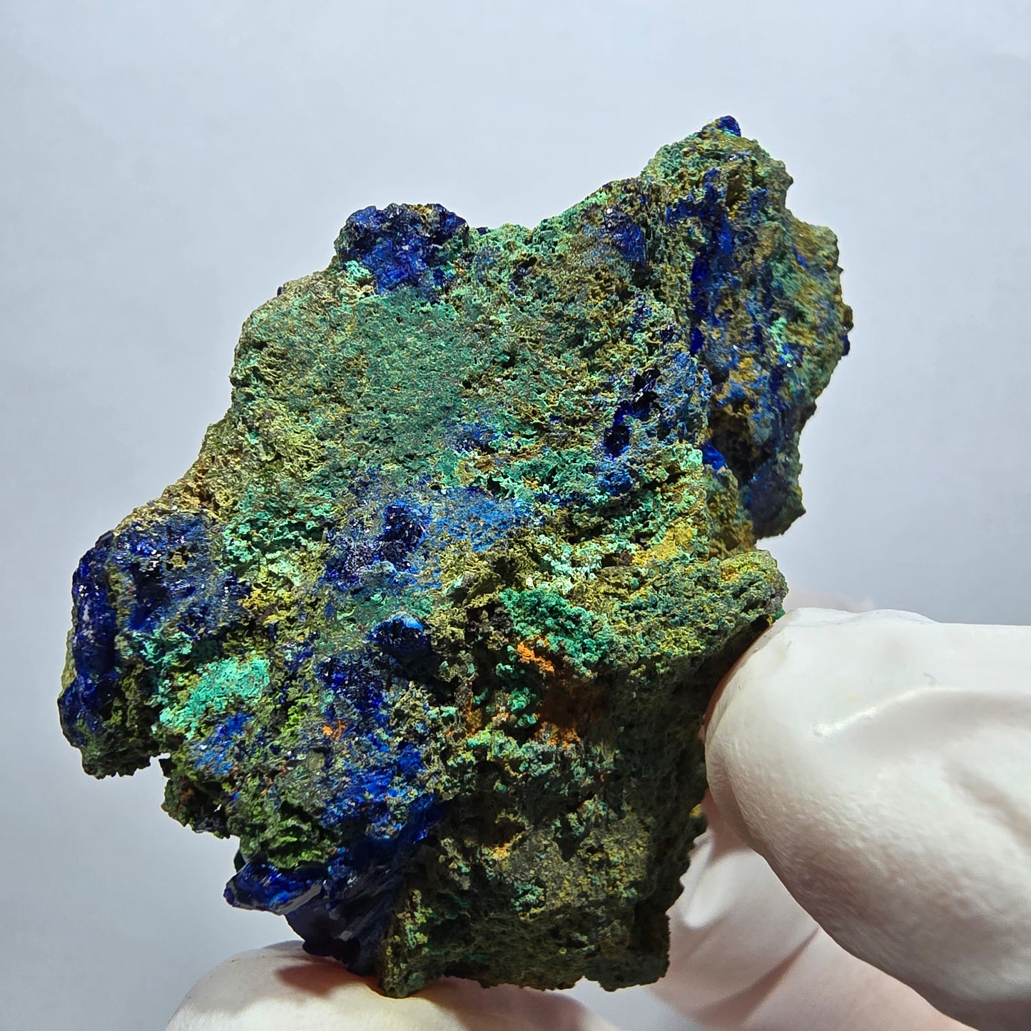 Seltene Azurit XX, Malachit Stufe Tsumeb Mine, Namibia 51*37*24mm
