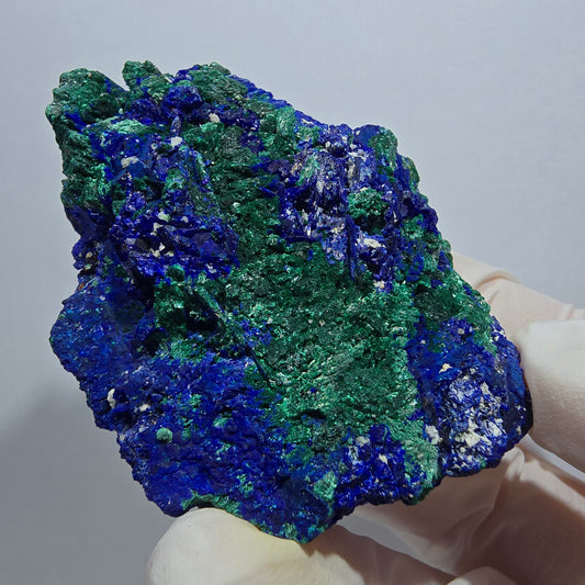 Seltene Azurit XX, Malachit Stufe Tsumeb Mine, Namibia 60*44*24mm